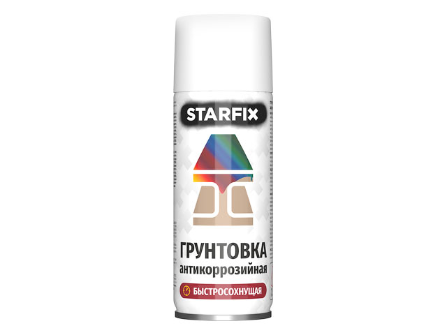 Грунтовка антикоррозийная белый STARFIX 520мл (9003)