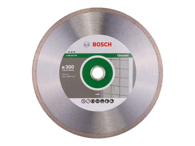 Алмазный круг 300х25.4/30 мм по керамике сплошн. BEST FOR CERAMIC BOSCH