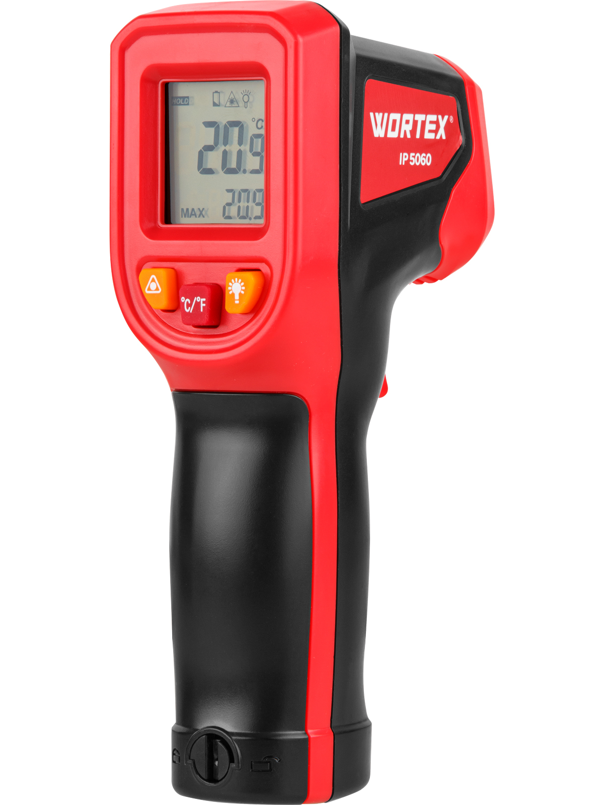 Инфракрасный термометр (пирометр) WORTEX IP 5060 -50°C...+600°C,регулировка чувствительности 0,1-1,0