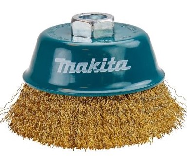 Щетка д/шлиф.маш. проволочная, чашечная 100мм / М14 MAKITA