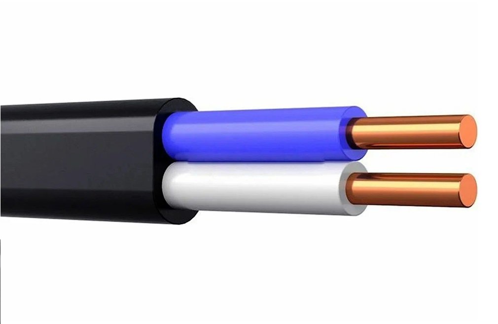 Кабель ВВГ-Пнг(A)-LS 2х1,5 (бухта 100м) Ч БелРосКабель