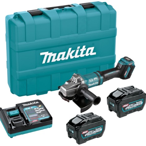 Аккум. углошлифмашина MAKITA GA038GT201 MAKPACK + АКЦИЯ АКБ/ЗУ