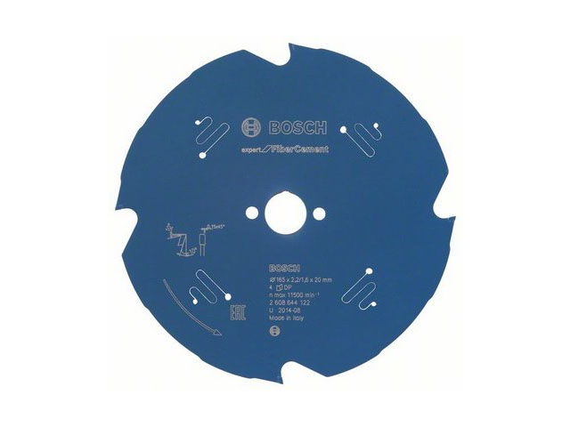 Диск пильный 165х20 мм 4 зуб. по фиброцементу EXPERT FOR FIBER CEMENT BOSCH