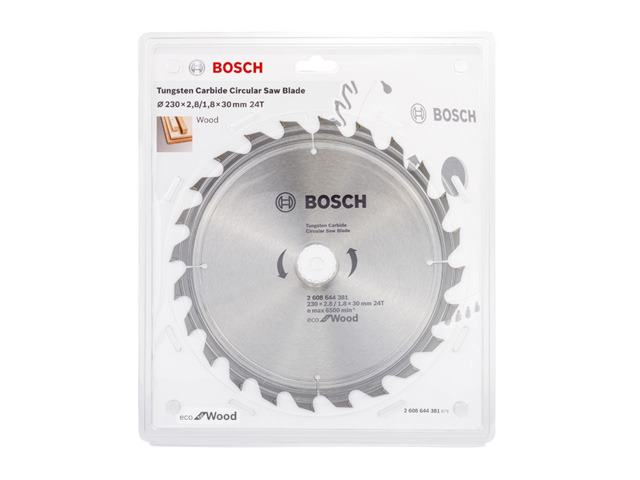 Диск пильный 230х30 мм 24 зуб. по дереву ECO FOR WOOD BOSCH