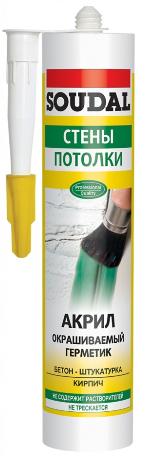 Герметик акриловый окрашиваемый 
