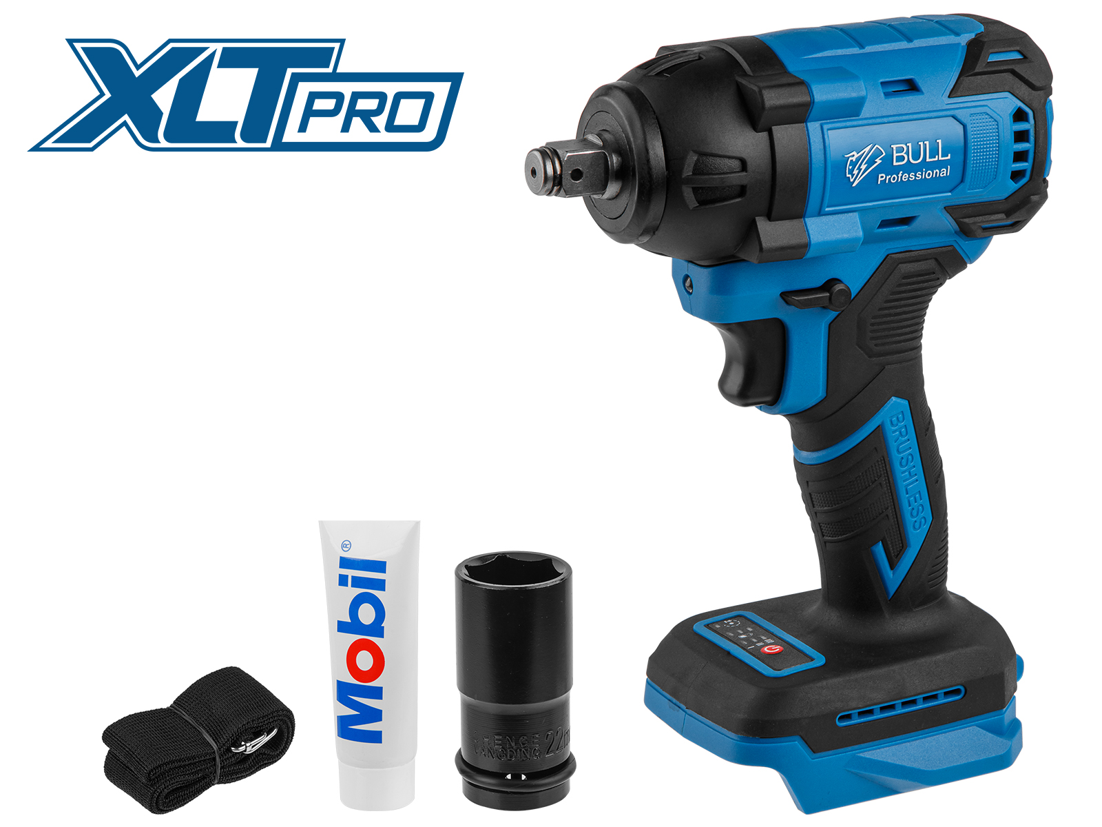 Аккум. ударный гайковерт BULL SC 1804 в кор. XLTpro SOLO БЕСЩЕТ., 18 В, 400 Н*м, 1/2