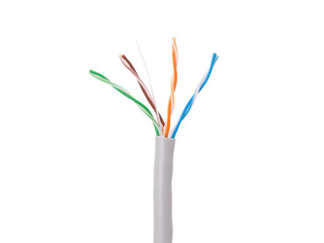 Кабель витая пара U/UTP Cat5E 4х2х24AWG (0.52мм) 305м, медь, внутр. (ПВХ) Юпитер