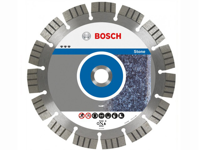Алмазный круг 115х22 мм по камню сегмент. Turbo BEST FOR STONE BOSCH