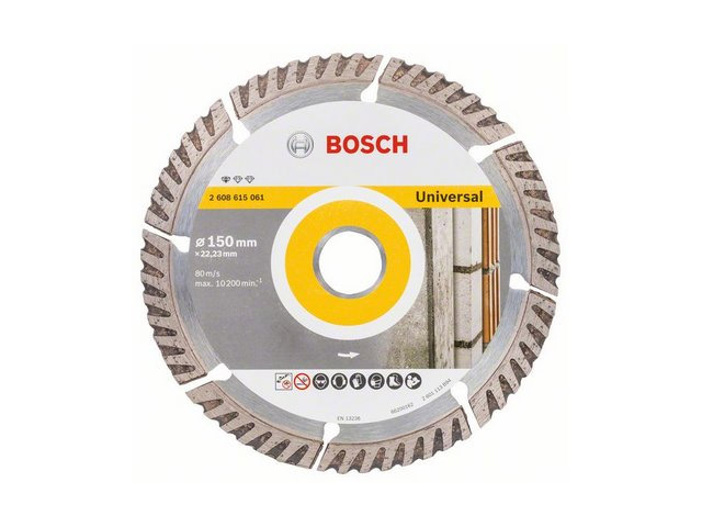 Алмазный круг 150х22 мм универс. сегмент. Turbo STANDARD FOR UNIVERSAL BOSCH