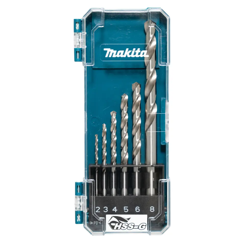 Набор сверл по металлу ц/х, HSS-G, D-75742 комплект из 6 шт MAKITA