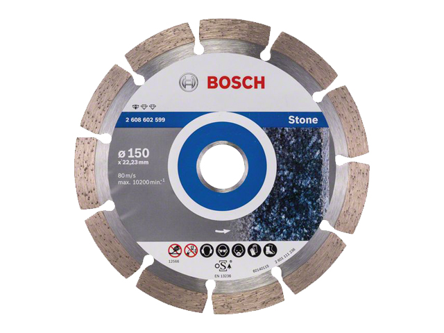 Алмазный круг 150х22 мм по камню сегмент. STANDARD FOR STONE BOSCH